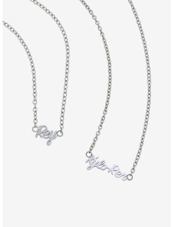HUNIVERS Her Universe Star Wars Kylo Ren & Rey Name Necklace Set