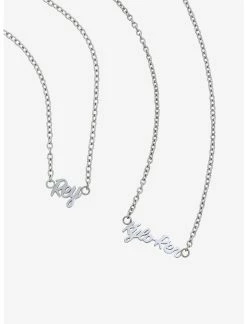 HUNIVERS Her Universe Star Wars Kylo Ren & Rey Name Necklace Set