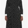 HUNIVERS Wednesday Icons Collar Long-Sleeve Dress Plus Size -transcendentactive shop 19319334 hi