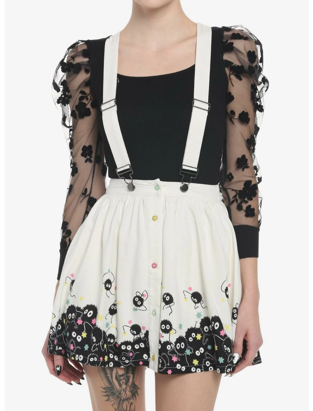 HUNIVERS Her Universe Studio Ghibli Spirited Away Soot Sprites Star Candy Suspender Skirt 3 HUNIVERS Her Universe Studio Ghibli Spirited Away Soot Sprites Star Candy Suspender Skirt
