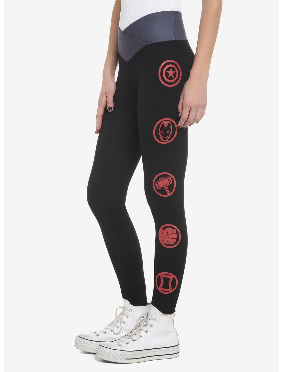 Her Universe Marvel Avengers Icons Leggings HUNIVERS Her Universe Marvel Avengers Icons Leggings -transcendentactive shop 19320089 av2