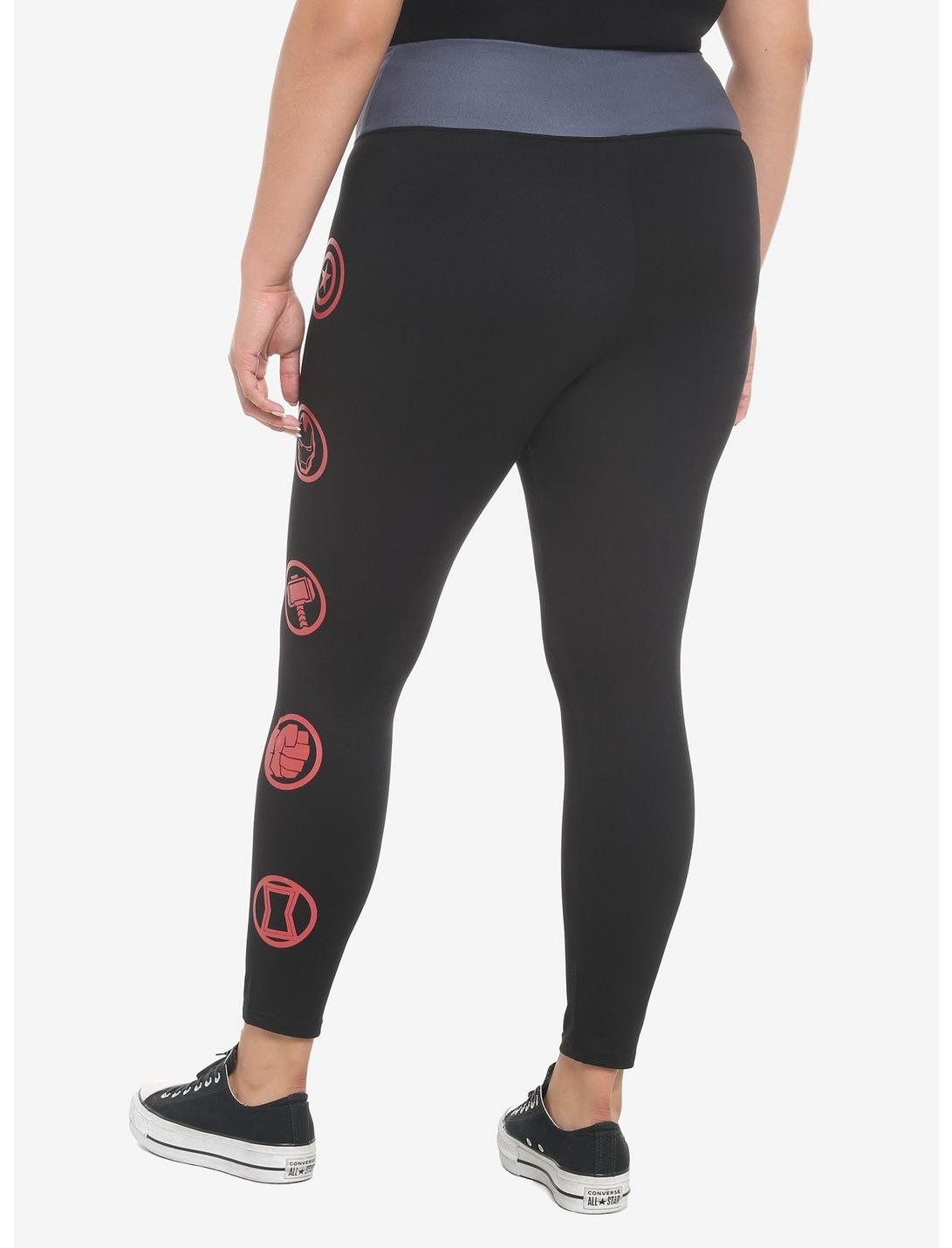 Her Universe Marvel Avengers Icons Leggings Plus Size HUNIVERS Her Universe Marvel Avengers Icons Leggings Plus Size -transcendentactive shop 19320097 av1