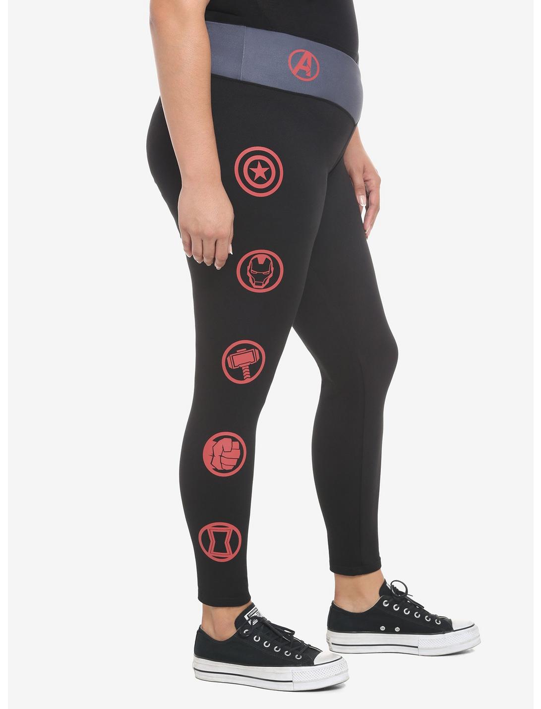 Her Universe Marvel Avengers Icons Leggings Plus Size HUNIVERS Her Universe Marvel Avengers Icons Leggings Plus Size -transcendentactive shop 19320097 av2