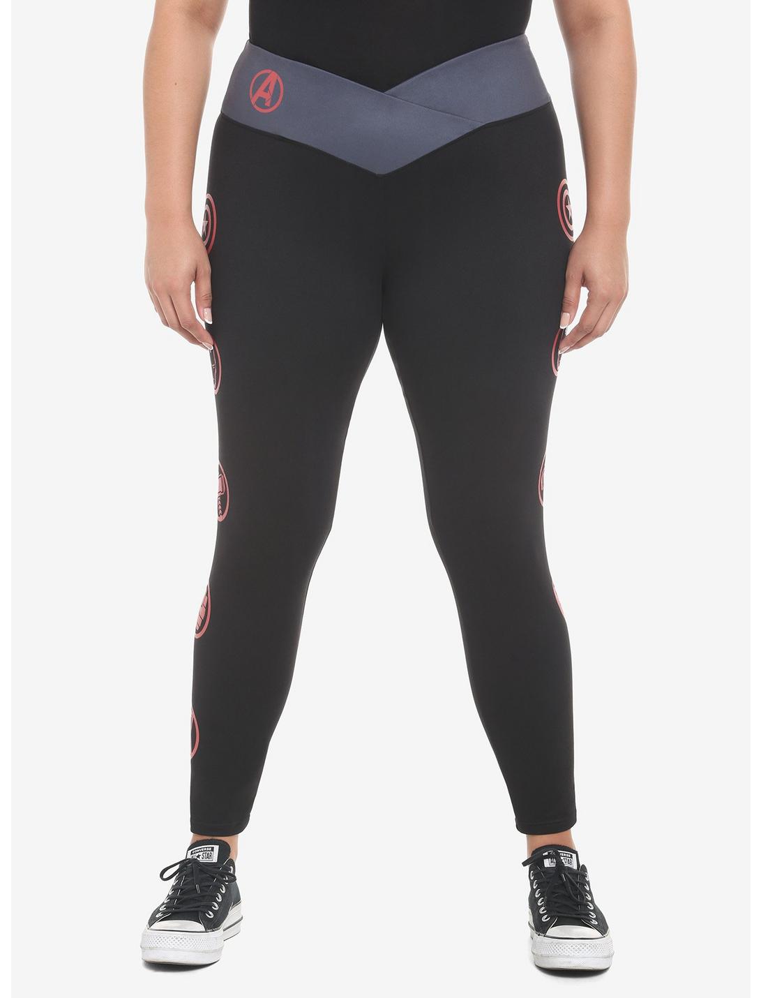 Her Universe Marvel Avengers Icons Leggings Plus Size HUNIVERS Her Universe Marvel Avengers Icons Leggings Plus Size -transcendentactive shop 19320097 hi