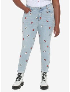 HUNIVERS Hello Kitty Icons Mom Jeans Plus Size