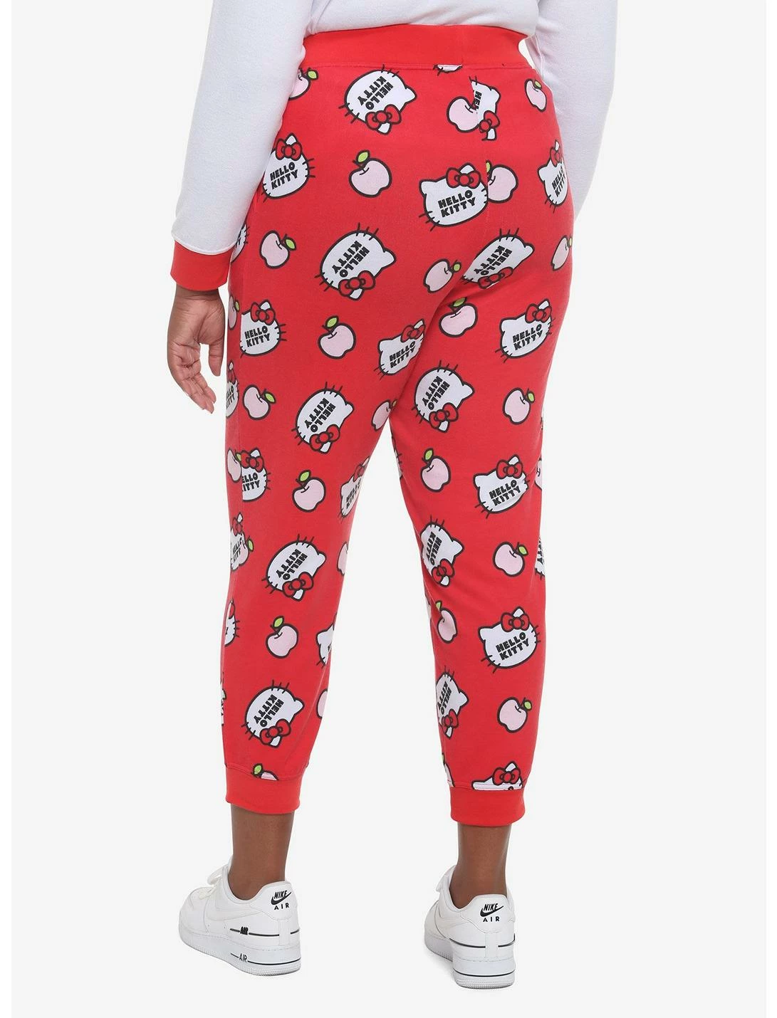 HUNIVERS Hello Kitty Apple Jogger Pajama Pants Plus Size 4 HUNIVERS Hello Kitty Apple Jogger Pajama Pants Plus Size - Image 2