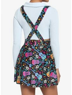 HUNIVERS Disney Pixar Coco Sugar Skull & Guitar Velvet Suspender Skirt 7 HUNIVERS Disney Pixar Coco Sugar Skull & Guitar Velvet Suspender Skirt -transcendentactive shop 19320204 av2