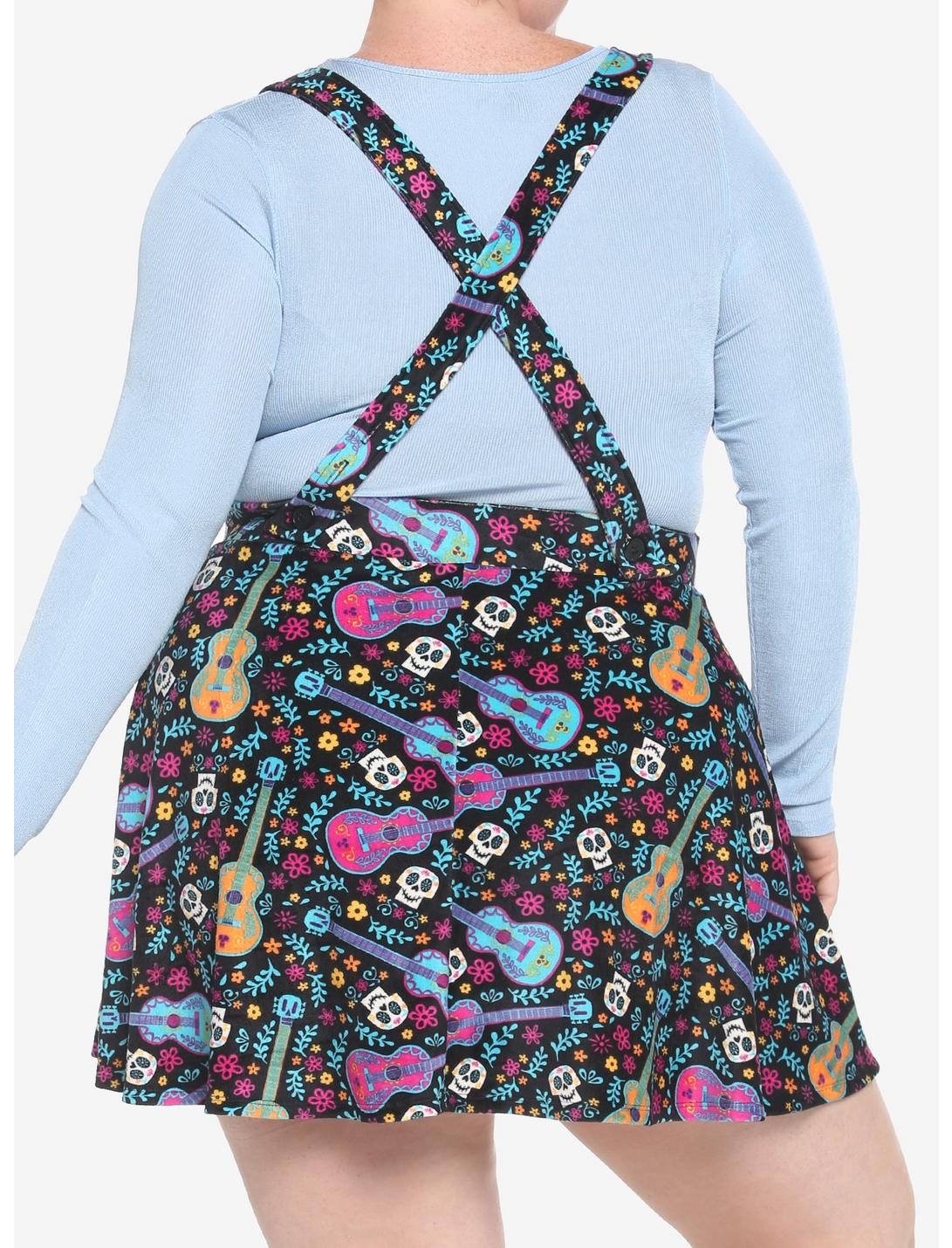 Disney Pixar Coco Sugar Skull & Guitar Velvet Suspender Skirt Plus Size HUNIVERS Disney Pixar Coco Sugar Skull & Guitar Velvet Suspender Skirt Plus Size -transcendentactive shop 19320212 av2