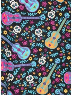 HUNIVERS Disney Pixar Coco Sugar Skull & Guitar Velvet Suspender Skirt Plus Size -transcendentactive shop 19320212 av3