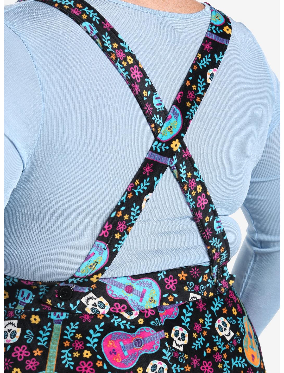 Disney Pixar Coco Sugar Skull & Guitar Velvet Suspender Skirt Plus Size HUNIVERS Disney Pixar Coco Sugar Skull & Guitar Velvet Suspender Skirt Plus Size -transcendentactive shop 19320212 av4