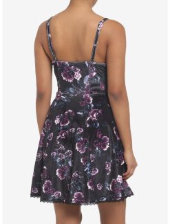 HUNIVERS Dark Rose Velvet Cami Dress -transcendentactive shop 19353747 av2