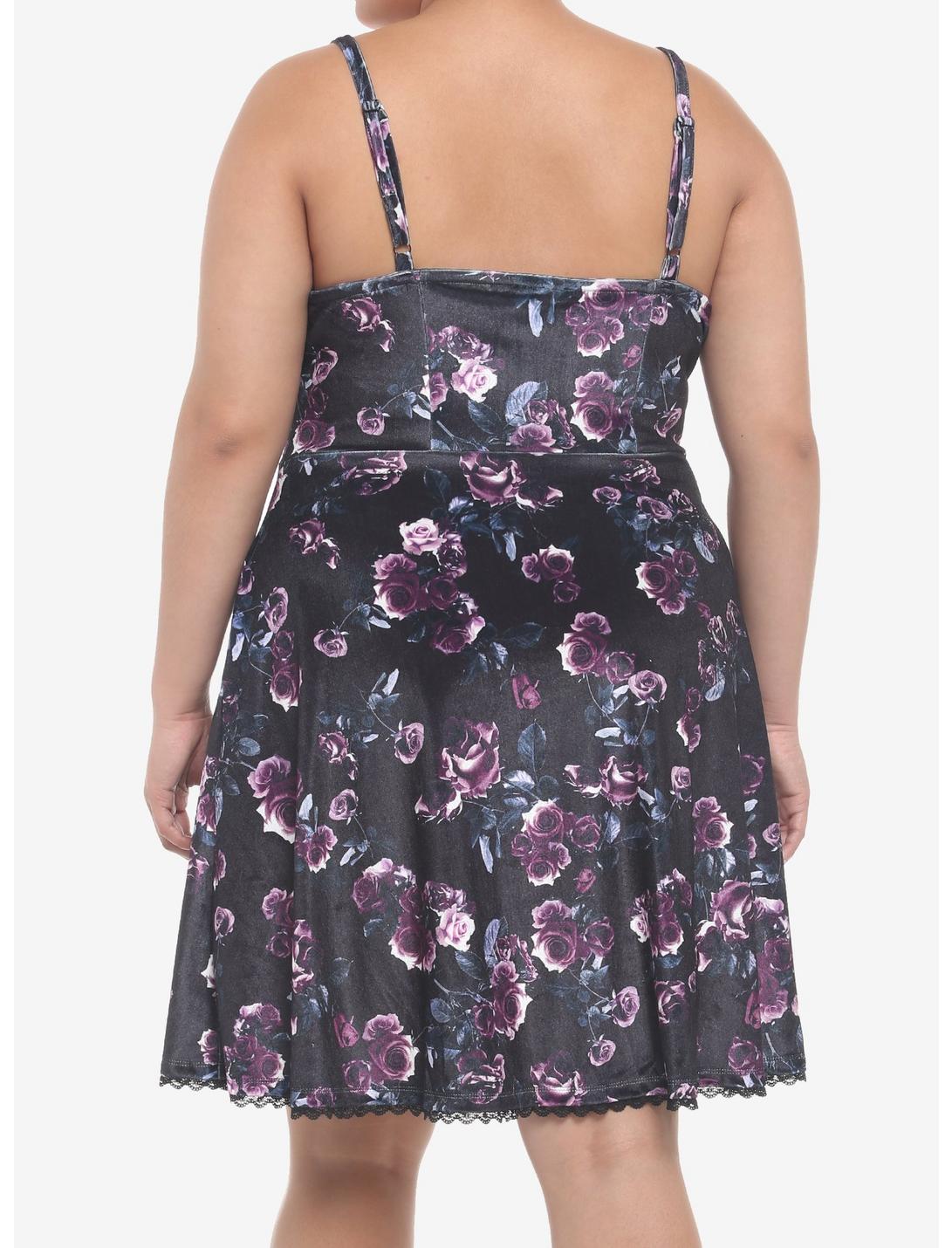 Dark Rose Velvet Cami Dress Plus Size HUNIVERS Dark Rose Velvet Cami Dress Plus Size -transcendentactive shop 19353755 av2