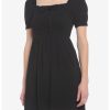 HUNIVERS Black Smocked Mini Dress -transcendentactive shop 19353762 hi