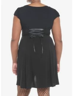 HUNIVERS Black Retro Sweetheart Dress Plus Size -transcendentactive shop 19353785 av2