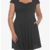 HUNIVERS Black Retro Sweetheart Dress Plus Size 2 HUNIVERS Black Retro Sweetheart Dress Plus Size -transcendentactive shop 19353785 hi