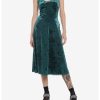 HUNIVERS Green Velvet Midi Slip Dress -transcendentactive shop 19353792 hi
