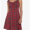 HUNIVERS Red Plaid Retro Sweetheart Dress -transcendentactive shop 19356107 hi