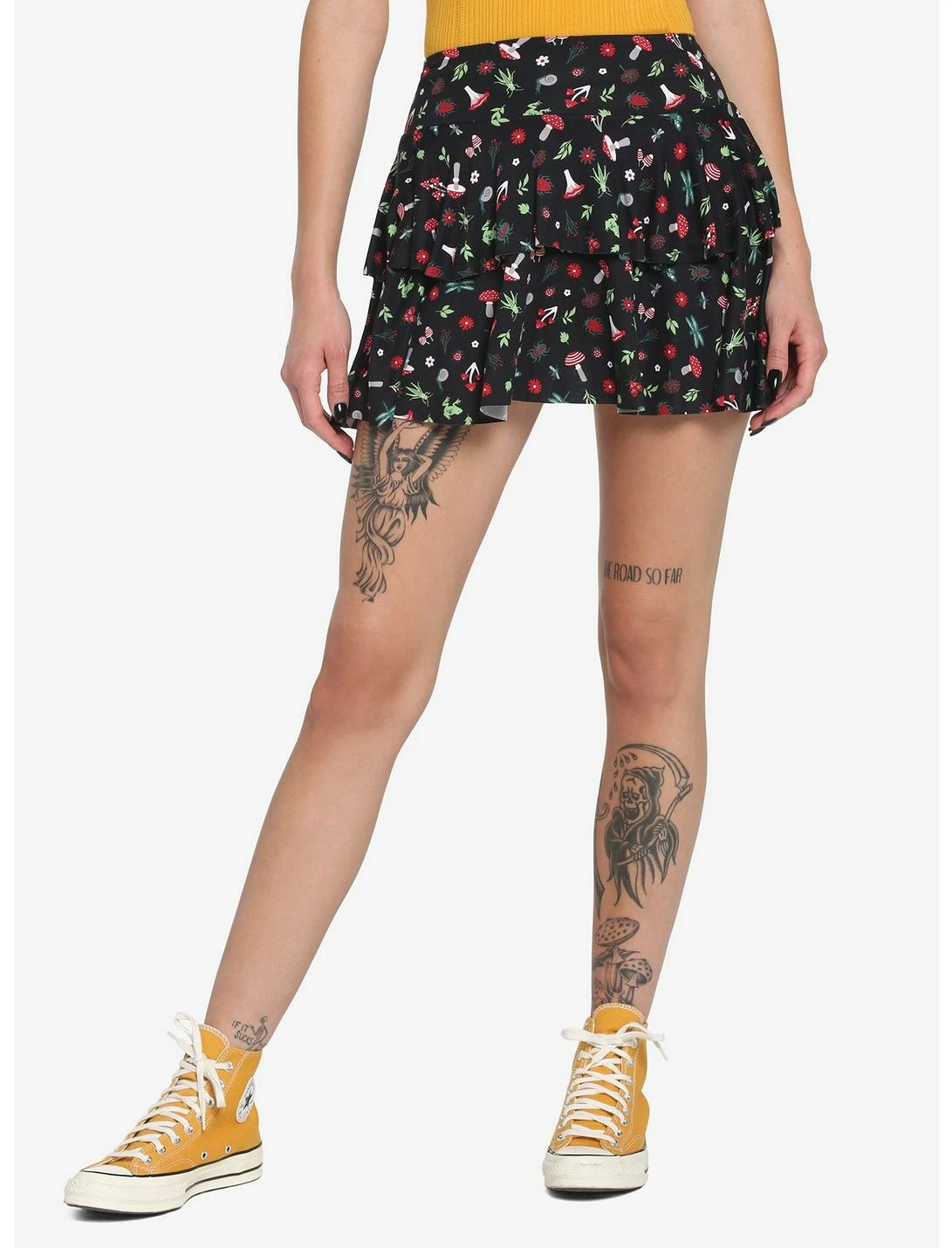 HUNIVERS Mushrooms & Bugs Tiered Skirt 3 HUNIVERS Mushrooms & Bugs Tiered Skirt