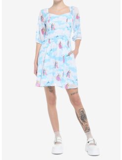 HUNIVERS Disney Sleeping Beauty Clouds Long-Sleeve Dress -transcendentactive shop 19466971 av1