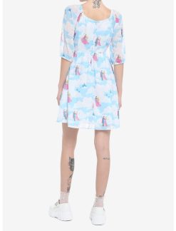 HUNIVERS Disney Sleeping Beauty Clouds Long-Sleeve Dress -transcendentactive shop 19466971 av2