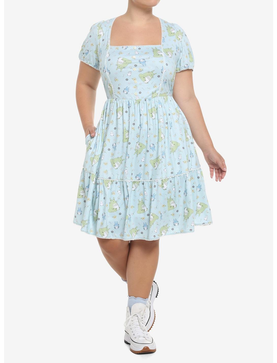 Studio Ghibli My Neighbor Totoro Pastel Dress Plus Size HUNIVERS Studio Ghibli My Neighbor Totoro Pastel Dress Plus Size -transcendentactive shop 19467024 av1