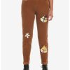 HUNIVERS Disney Chip 'N' Dale Embroidered Corduroy Mom Jeans -transcendentactive shop 19467040 hi