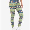 HUNIVERS Disney Chip 'N Dale Fair Isle Leggings -transcendentactive shop 19495878 hi