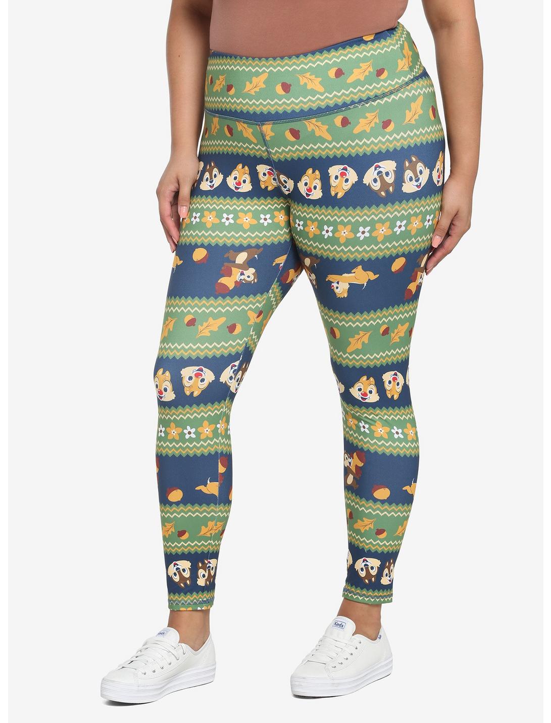 Disney Chip 'N Dale Fair Isle Leggings Plus Size HUNIVERS Disney Chip 'N Dale Fair Isle Leggings Plus Size -transcendentactive shop 19495886 hi