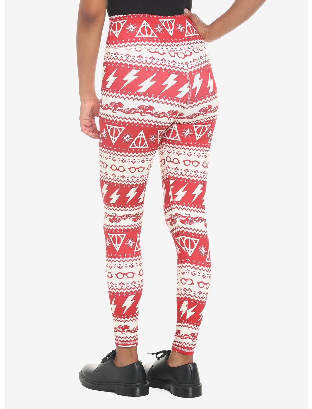 Harry Potter Icon Holiday Fair Isle Leggings HUNIVERS Harry Potter Icon Holiday Fair Isle Leggings -transcendentactive shop 19495893 av1