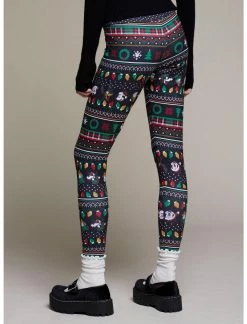 HUNIVERS Her Universe Disney Holiday Mickey Mouse & Friends Fair Isle Leggings -transcendentactive shop 19510581 av2