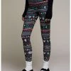 HUNIVERS Her Universe Disney Holiday Mickey Mouse & Friends Fair Isle Leggings -transcendentactive shop 19510581 hi