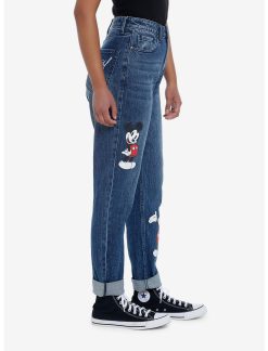 HUNIVERS Her Universe Disney Mickey Mouse Dark Wash Mom Jeans 5 HUNIVERS Her Universe Disney Mickey Mouse Dark Wash Mom Jeans -transcendentactive shop 19516301 av3