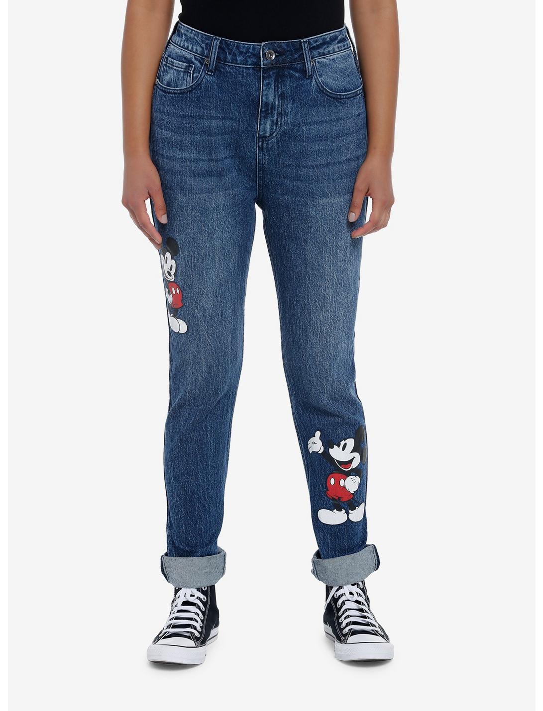 Her Universe Disney Mickey Mouse Dark Wash Mom Jeans HUNIVERS Her Universe Disney Mickey Mouse Dark Wash Mom Jeans -transcendentactive shop 19516301 hi