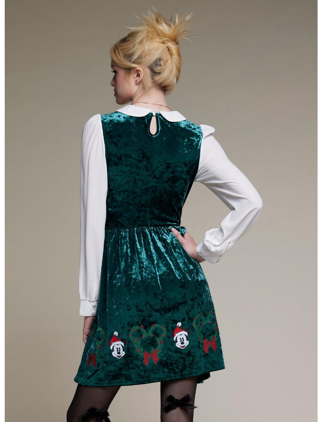 Her Universe Disney Holiday Velvet Long-Sleeve Dress HUNIVERS Her Universe Disney Holiday Velvet Long-Sleeve Dress -transcendentactive shop 19519063 av2