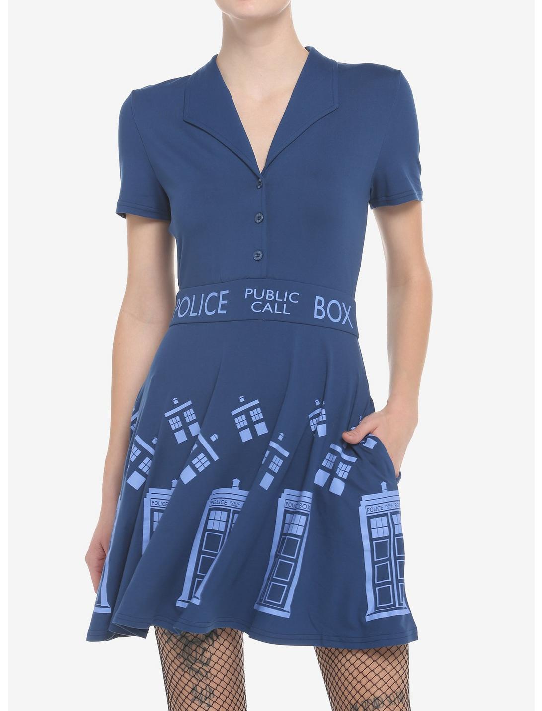 Her Universe Doctor Who TARDIS Retro Dress HUNIVERS Her Universe Doctor Who TARDIS Retro Dress -transcendentactive shop 19541977 hi