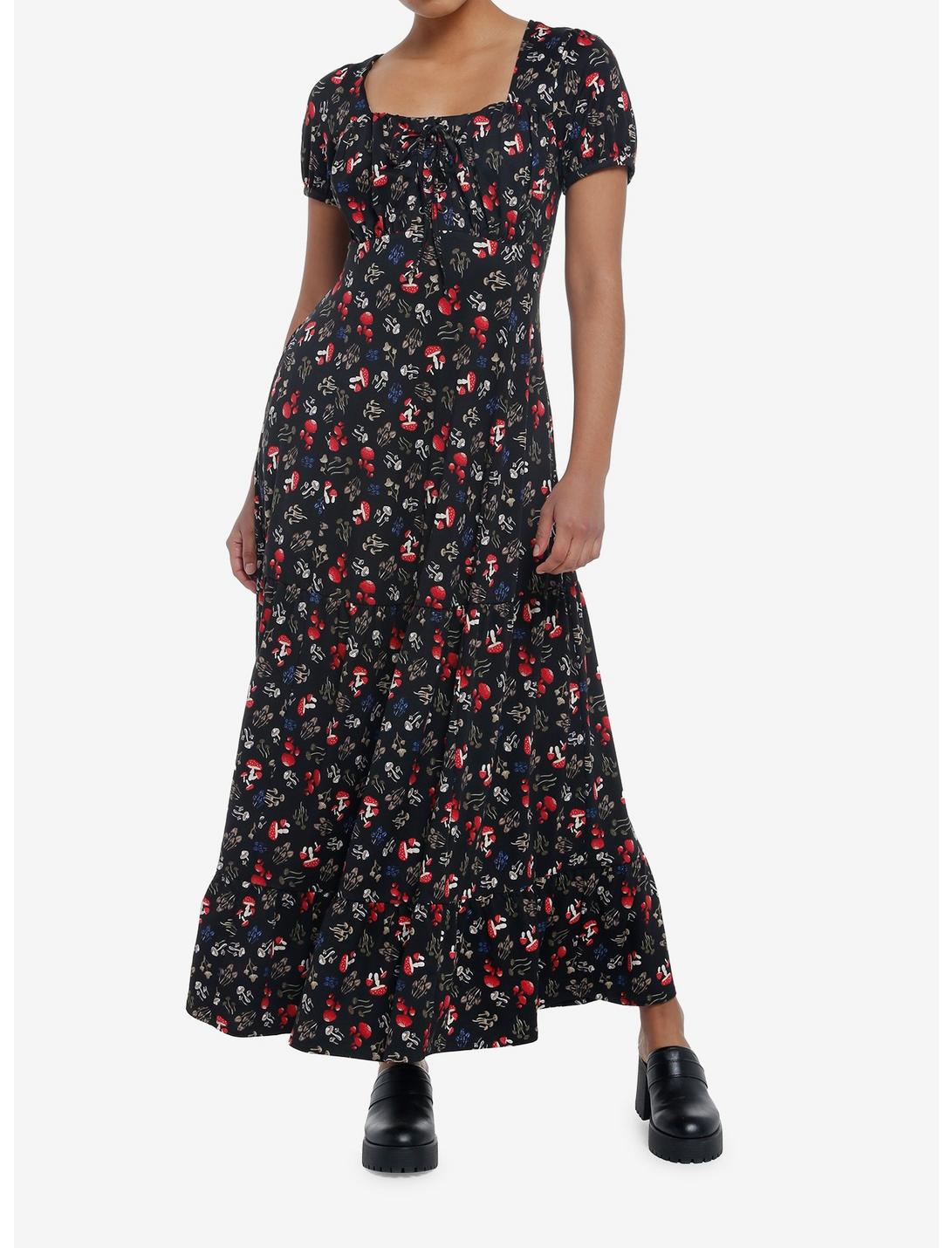 Mushrooms Allover Print Empire Waist Midi Dress Null Mushrooms Allover Print Empire Waist Midi Dress -transcendentactive shop 19543676 av1