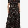Null Mushrooms Allover Print Empire Waist Midi Dress Plus Size -transcendentactive shop 19543684 hi