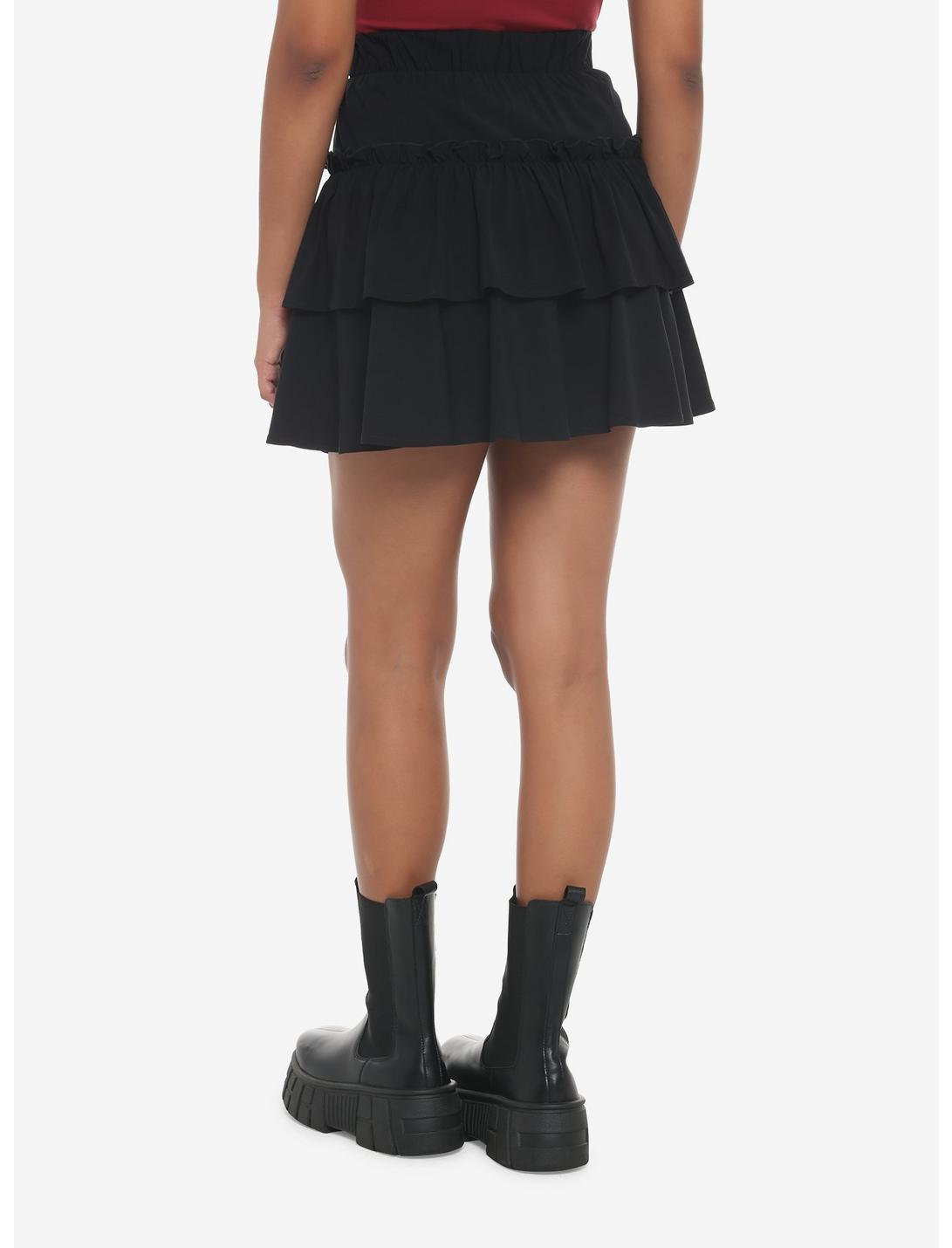 Black Ruffles Tiered Mini Skirt Null Black Ruffles Tiered Mini Skirt -transcendentactive shop 19543699 av1