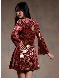 HUNIVERS Harry Potter Marauder's Map Velvet Dress -transcendentactive shop 19543806 av2
