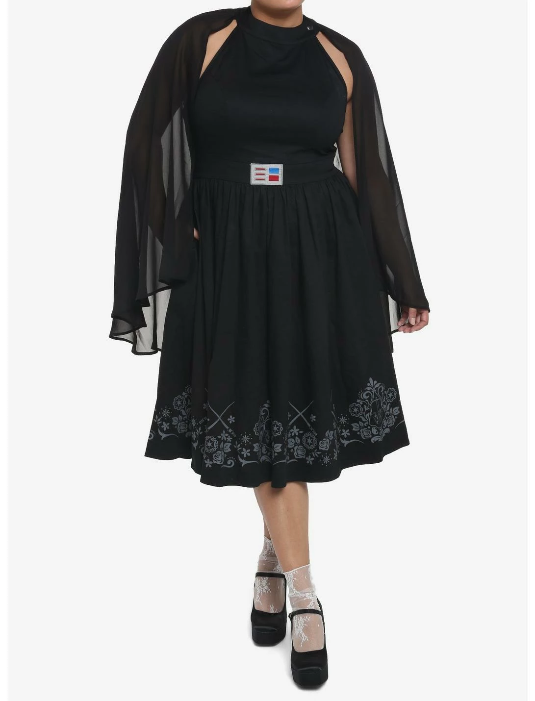HUNIVERS Her Universe Star Wars Darth Vader Cape Dress Plus Size 6 HUNIVERS Her Universe Star Wars Darth Vader Cape Dress Plus Size - Image 4