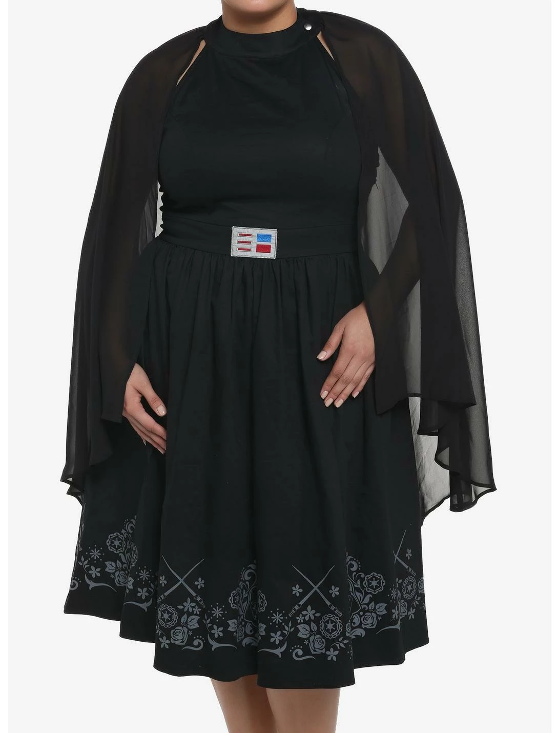 HUNIVERS Her Universe Star Wars Darth Vader Cape Dress Plus Size 3 HUNIVERS Her Universe Star Wars Darth Vader Cape Dress Plus Size