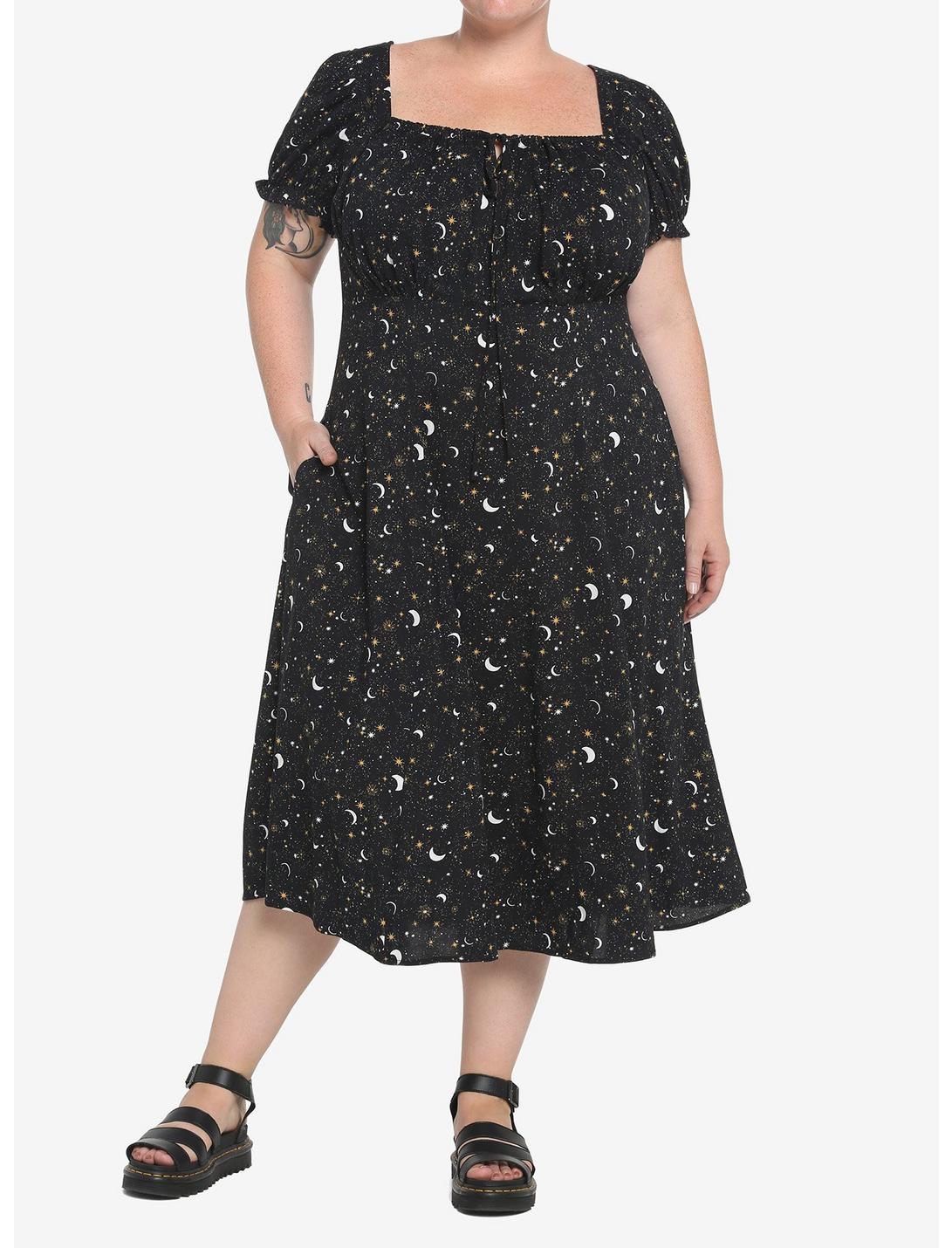 Ditsy Celestial Midi Dress Plus Size Null Ditsy Celestial Midi Dress Plus Size -transcendentactive shop 19567901 av1