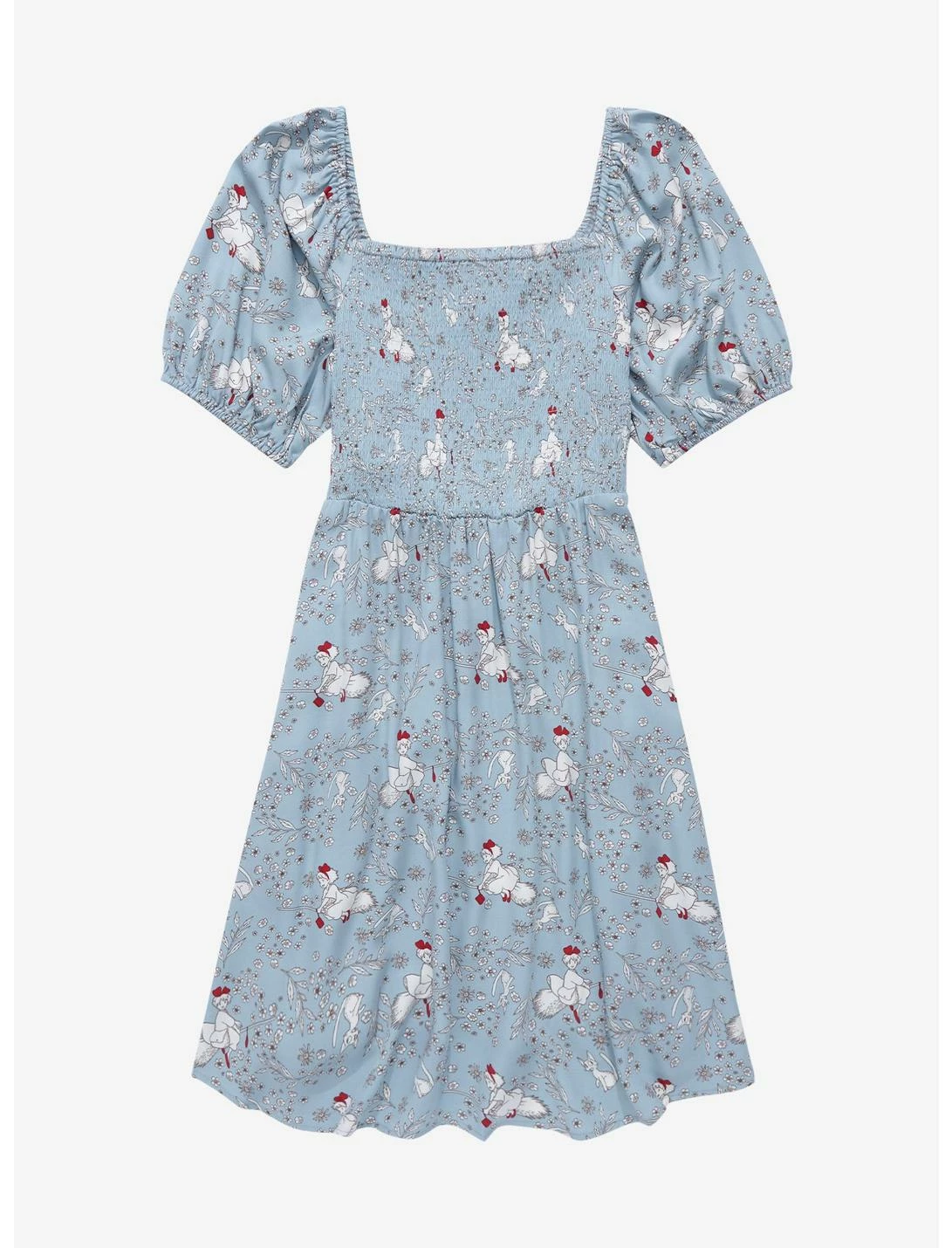 HUNIVERS Her Universe Studio Ghibli Kiki's Delivery Service Floral Smock Dress 3 HUNIVERS Her Universe Studio Ghibli Kiki's Delivery Service Floral Smock Dress