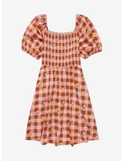 HUNIVERS Her Universe Disney Winnie The Pooh Gingham Smock Dress