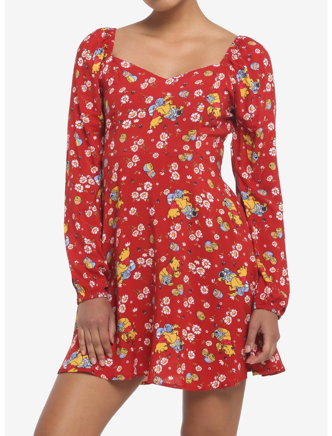 Disney Winnie The Pooh Floral Long-Sleeve Dress HUNIVERS Disney Winnie The Pooh Floral Long-Sleeve Dress -transcendentactive shop 19621007 hi