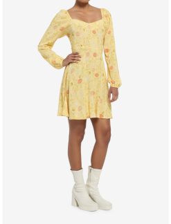 HUNIVERS Disney Beauty And The Beast Floral Long-Sleeve Dress 3 HUNIVERS Disney Beauty And The Beast Floral Long-Sleeve Dress -transcendentactive shop 19621022 av1