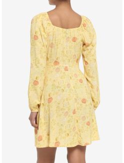 HUNIVERS Disney Beauty And The Beast Floral Long-Sleeve Dress 4 HUNIVERS Disney Beauty And The Beast Floral Long-Sleeve Dress -transcendentactive shop 19621022 av2