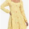 HUNIVERS Disney Beauty And The Beast Floral Long-Sleeve Dress 1 HUNIVERS Disney Beauty And The Beast Floral Long-Sleeve Dress -transcendentactive shop 19621022 hi