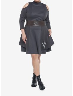 HUNIVERS Her Universe Star Wars The Mandalorian Ahsoka Cold Shoulder Dress Plus Size 3 HUNIVERS Her Universe Star Wars The Mandalorian Ahsoka Cold Shoulder Dress Plus Size -transcendentactive shop 19629306 av1
