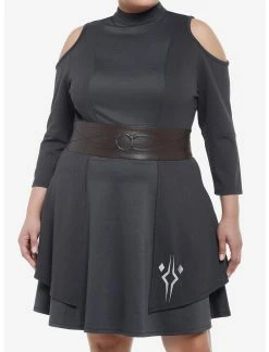 HUNIVERS Her Universe Star Wars The Mandalorian Ahsoka Cold Shoulder Dress Plus Size